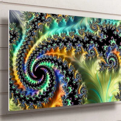 Fractal Abstract Art UV Direct Aluminum Print Australian Made Quality