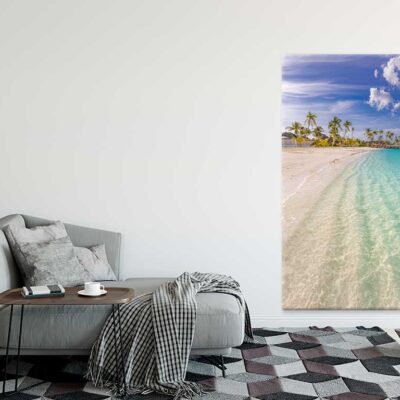 Maldives Paradise Sea & Moody Sky Scenery Print 100% Australian Made