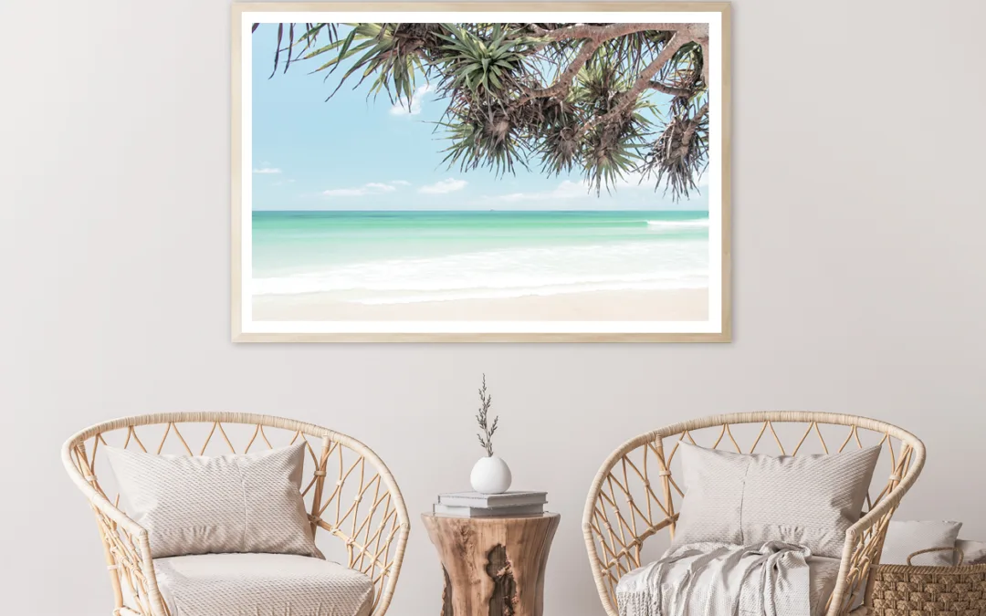 Trees & Sea Cloudy Sky View Home Decor Premium Quality Poster Print Choose Your Sizes