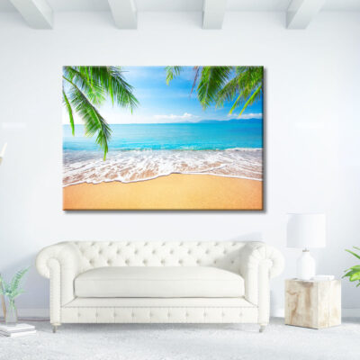 Tropical Beach Palm Print 100% Australian Made
