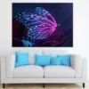 Neon Purple Butterfly Digital Art Print 100% Australian Made