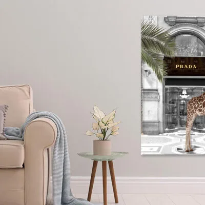 Giraffe & Fashion Store Print 100% Australian Made