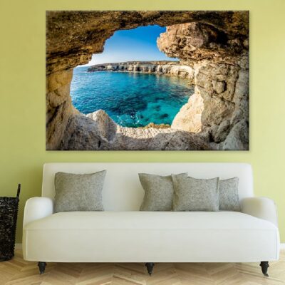 Sea Caves near Ayia Napa Cyprus Photograph Print 100% Australian Made