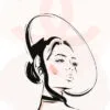Stylish Black Peach Colored Girl Art Design Home Decor Premium Quality Poster Print Choose Your Sizes - Image 4