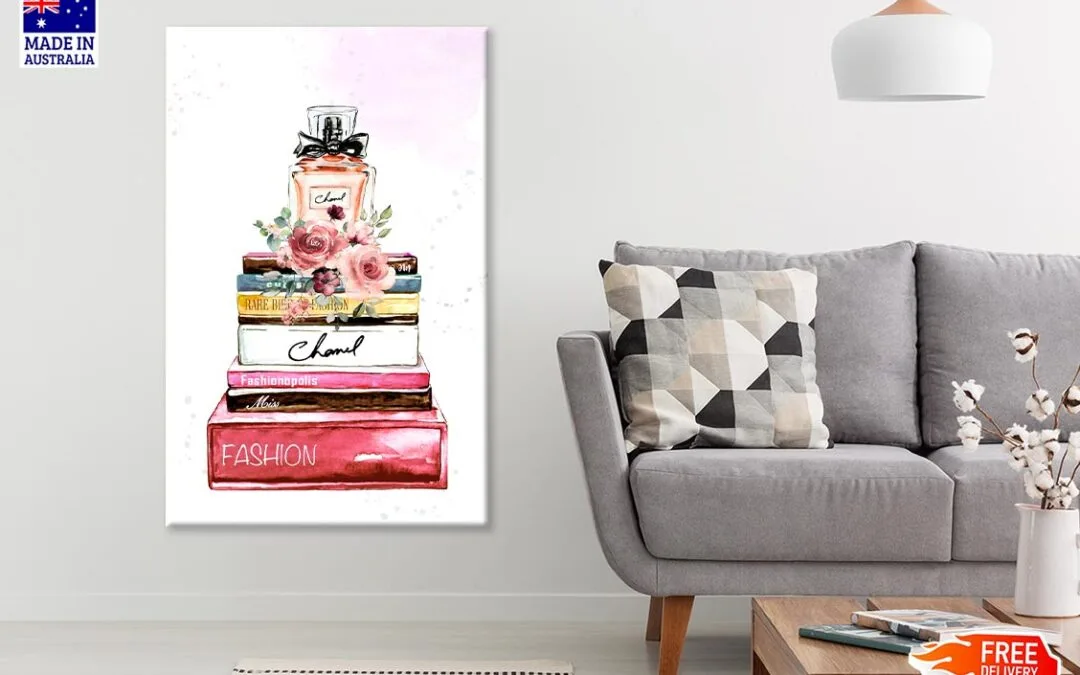 Orange Perfume On Book set Print 100% Australian Made