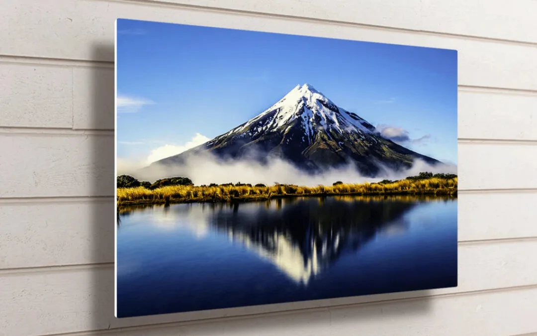 Mount Taranaki New Zealand UV Direct Aluminum Print Australian Made Quality