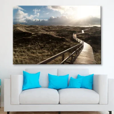 Dunes On the North Frisian Island Amram in Germany Wall Art Decor 100% Australian Made
