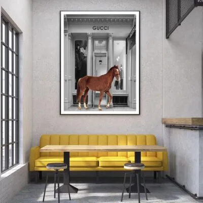 Store With Horse Design Home Decor Premium Quality Poster Print Choose Your Sizes