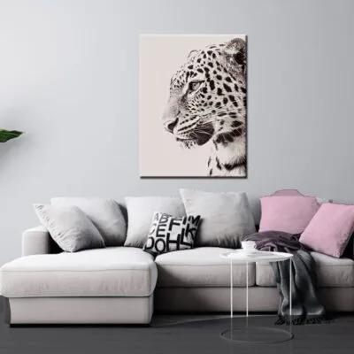 Leopard Head Wild Animal Print 100% Australian Made