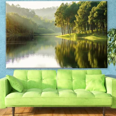 Forest Near Lake Scenery Photograph Print 100% Australian Made