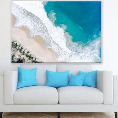 Sea Aerial View Photograph Print 100% Australian Made