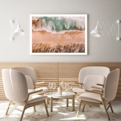 Sea Shore Aerial View Photograph Home Decor Premium Quality Poster Print Choose Your Sizes