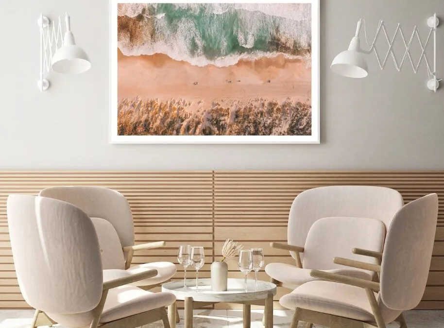 Sea Shore Aerial View Photograph Home Decor Premium Quality Poster Print Choose Your Sizes