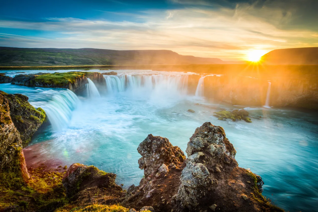 Waterfall Scenery Photograph Home Decor Premium Quality Poster Print Choose Your Sizes - Image 2