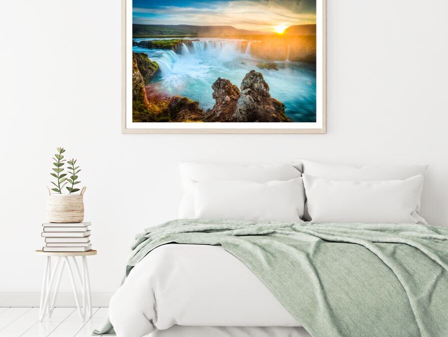 Waterfall Scenery Photograph Home Decor Premium Quality Poster Print Choose Your Sizes