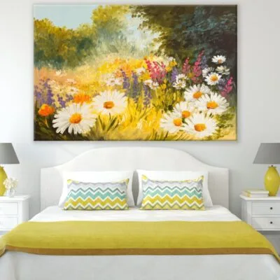 Colorful Flowers Oil Painting Print 100% Australian Made