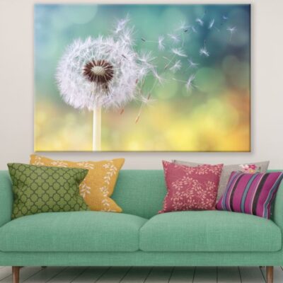 Dandelion Flower Closeup View Print 100% Australian Made