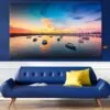 Yachts Anchored in Bay Scenery Photograph Print 100% Australian Made