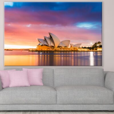 Opera House in Sydney Sunset View Print 100% Australian Made