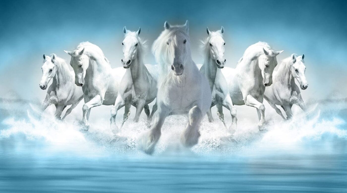 Horses Running on Water View Print 100% Australian Made - Image 2
