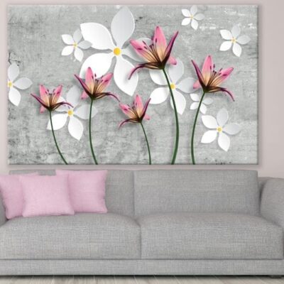 Colorful Flowers 3D Design Print 100% Australian Made