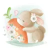 Elephant Watercolor Painting Nursery & Kids Print 100% Australian Made - Image 2