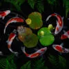 Koi Fish in Pond Digital Art Home Decor Premium Quality Poster Print Choose Your Sizes - Image 2