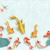 Fish in Pond Vector Design Print 100% Australian Made - Image 2