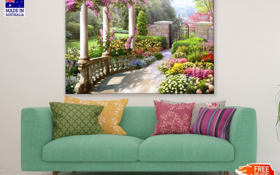 Colorful Flower Garden Photograph Print 100% Australian Made
