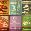 Dinosaur Skeleton Poster Print 100% Australian Made - Image 2