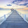 Wooden Pier Over Sea Scenery View Home Decor Premium Quality Poster Print Choose Your Sizes - Image 2