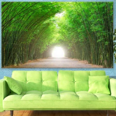 Road in Bamboo Forest Photograph Print 100% Australian Made