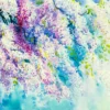 Abstract Watercolour Wisteria Flower Trees Painting Print 100% Australian Made - Image 2