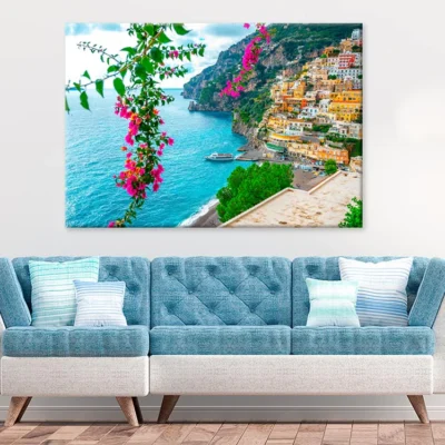 Positano Town At Amalfi Coast Print 100% Australian Made