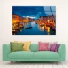 Grand Canal at Night, Venice Acrylic Glass Print Tempered Glass Wall Art 100% Made in Australia Ready to Hang - Image 2