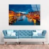 Grand Canal at Night, Venice Acrylic Glass Print Tempered Glass Wall Art 100% Made in Australia Ready to Hang - Image 3