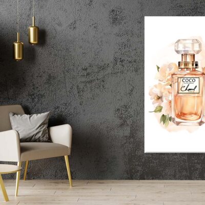 Elegant Gold colored Fashion Perfume Print 100% Australian Made