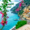 Positano Town At Amalfi Coast Print 100% Australian Made - Image 3