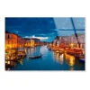 Grand Canal at Night, Venice Acrylic Glass Print Tempered Glass Wall Art 100% Made in Australia Ready to Hang - Image 4