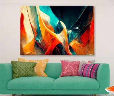 Colorful Abstract Design Wall Art Decor 100% Australian Made