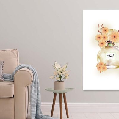 Yellow Colored Perfume with Orange Yellow Flowers Print 100% Australian Made