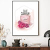 Roses and Pink Perfume Bottle Print 100% Australian Made - Image 2