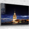 Maiden's Tower Night Print Tempered Glass Wall Art 100% Made in Australia Ready to Hang