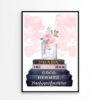 Light Pink Fashion Perfume with Flowers Design Home Decor Premium Quality Poster Print Choose Your Sizes - Image 3