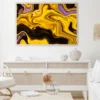 Brown Yellow & Pink Abstract Design Home Decor Premium Quality Poster Print Choose Your Sizes - Image 2
