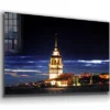 Maiden's Tower Night Print Tempered Glass Wall Art 100% Made in Australia Ready to Hang - Image 4