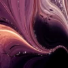 Alcohol Ink With Curved Organic Texture Print 100% Australian Made - Image 3