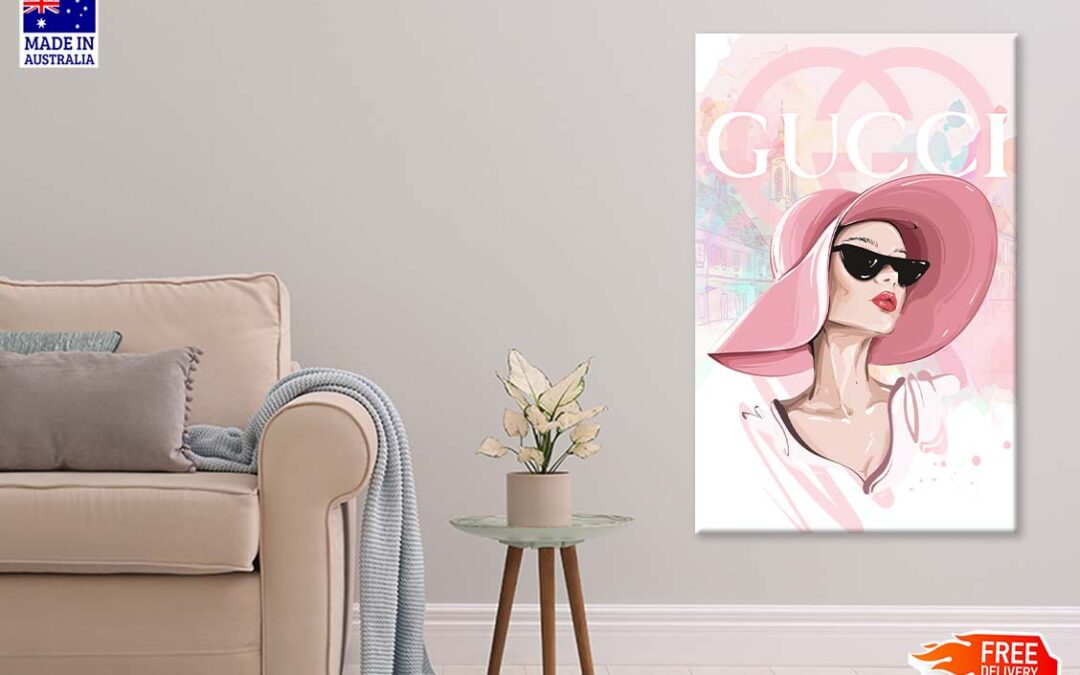 Lady With Pink Hat Fashion Store Art Print 100% Australian Made