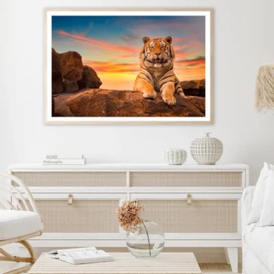 Solitary Adult Bengal Tiger Home Decor Premium Quality Poster Print Choose Your Sizes
