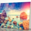 Morning Blue Sea Glowing by Sunlight Acrylic Glass Print Tempered Glass Wall Art 100% Made in Australia Ready to Hang - Image 4